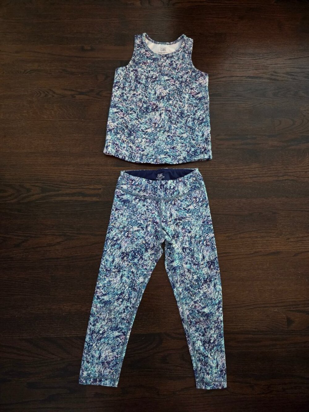 Girls Athleta Chit Chat Matching Blue Set